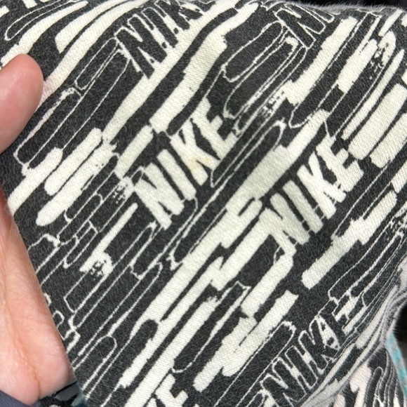 Vintage Nike Club All Over Print Hooded Sweatshirt Size Small - Picture 11 of 11